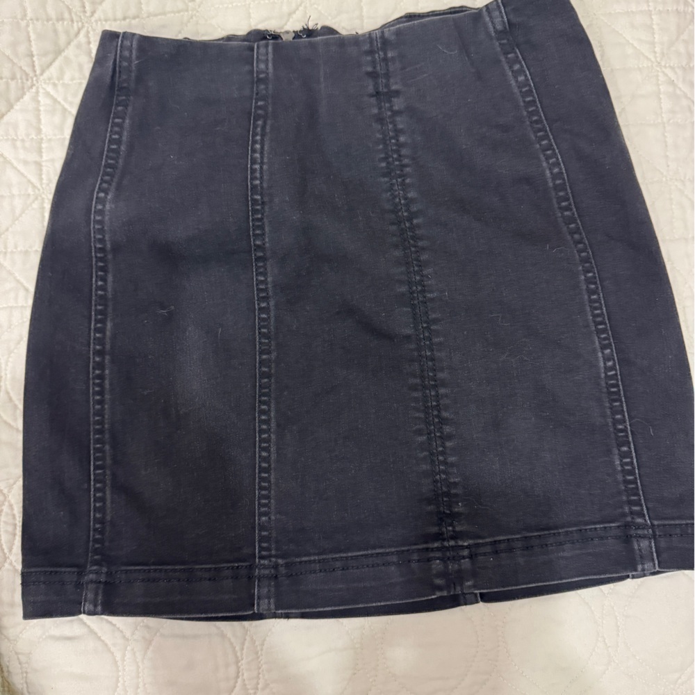 Free People Black Pencil Skirt